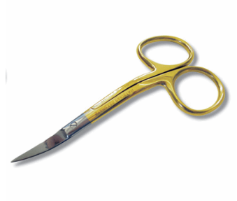 Gold-Plated Double Curved Embroidery Scissors